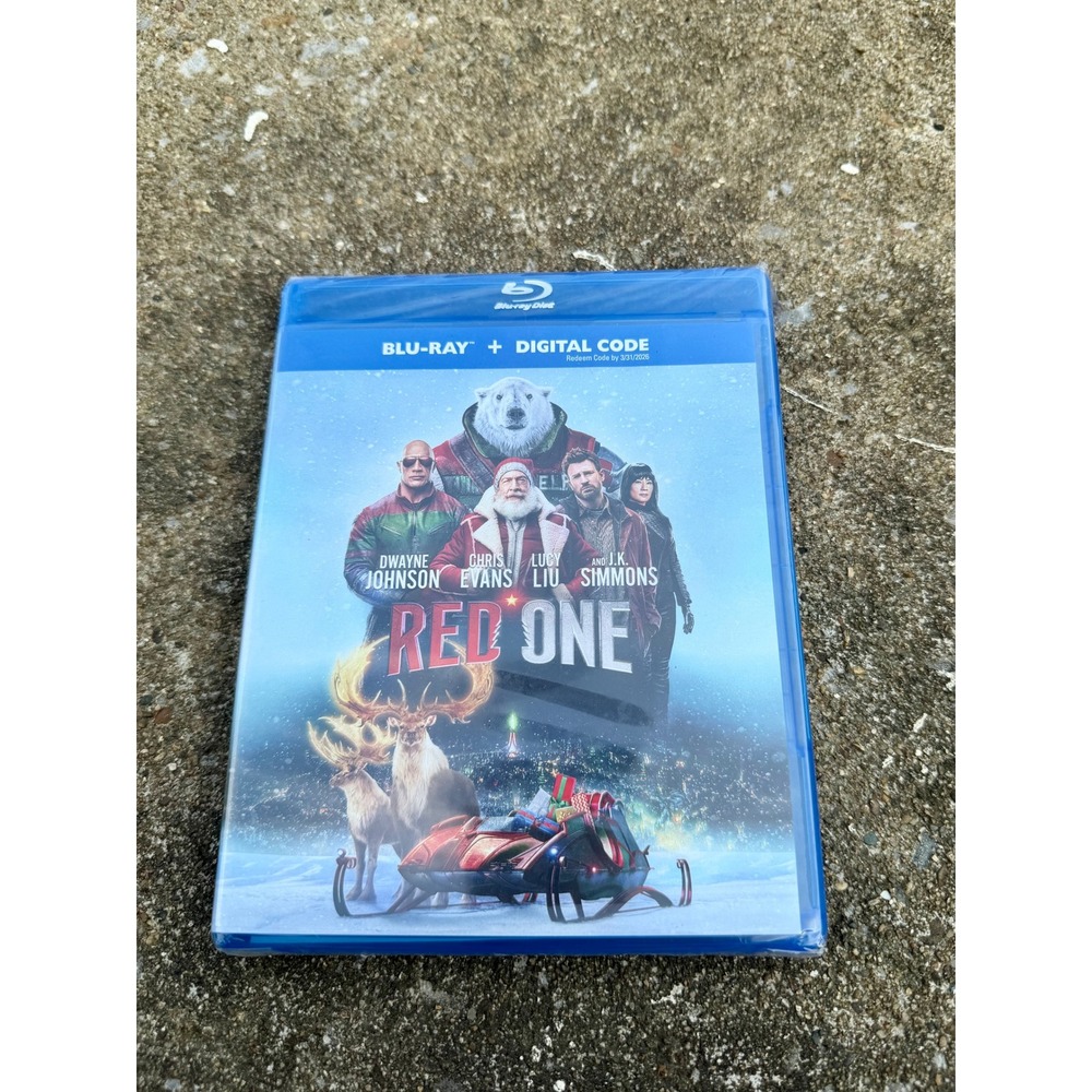 Red One Blu-ray Digital Code Dwayne Johnson Chris Evans Movie New Sealed